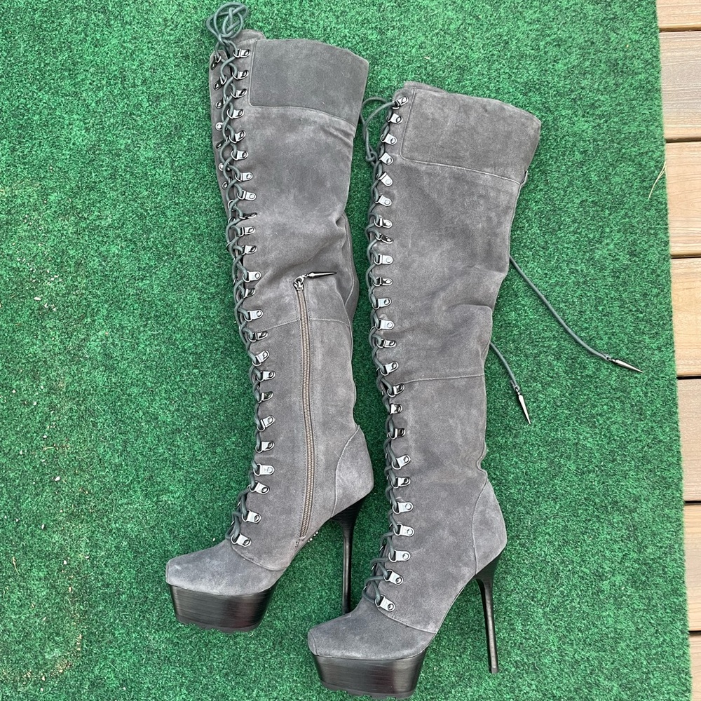 Platform rock and republic thigh high boots